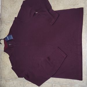 Chaps Quater Zip up Pullover Sweater